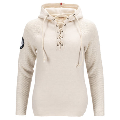 Amundsen Boiled Hoodie Laced Womens - Oatmeal