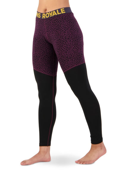 Mons Royale Cascade Merino Flex 200 Legging - Winter Leopard