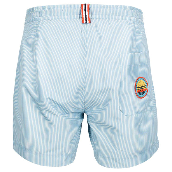 Amundsen Men's 5 Incher Off-Dock Swim Trunks - Pinstripe Blue