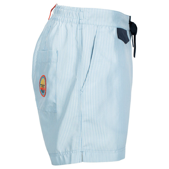 Amundsen Men's 5 Incher Off-Dock Swim Trunks - Pinstripe Blue