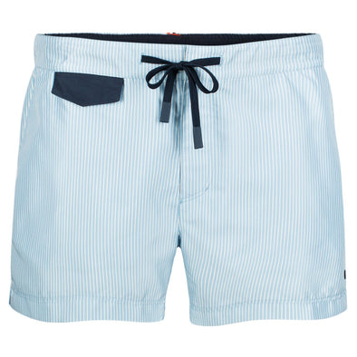 Amundsen Men's 5 Incher Off-Dock Swim Trunks - Pinstripe Blue